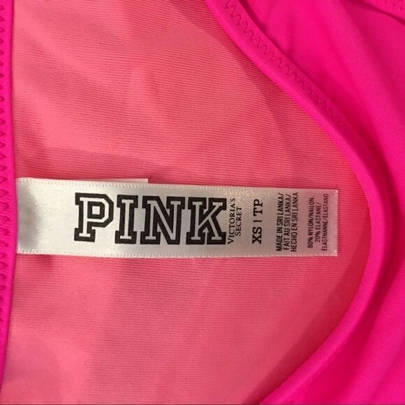 New! VS PINK ruched side tie bikini bottoms - Picture 3 of 6